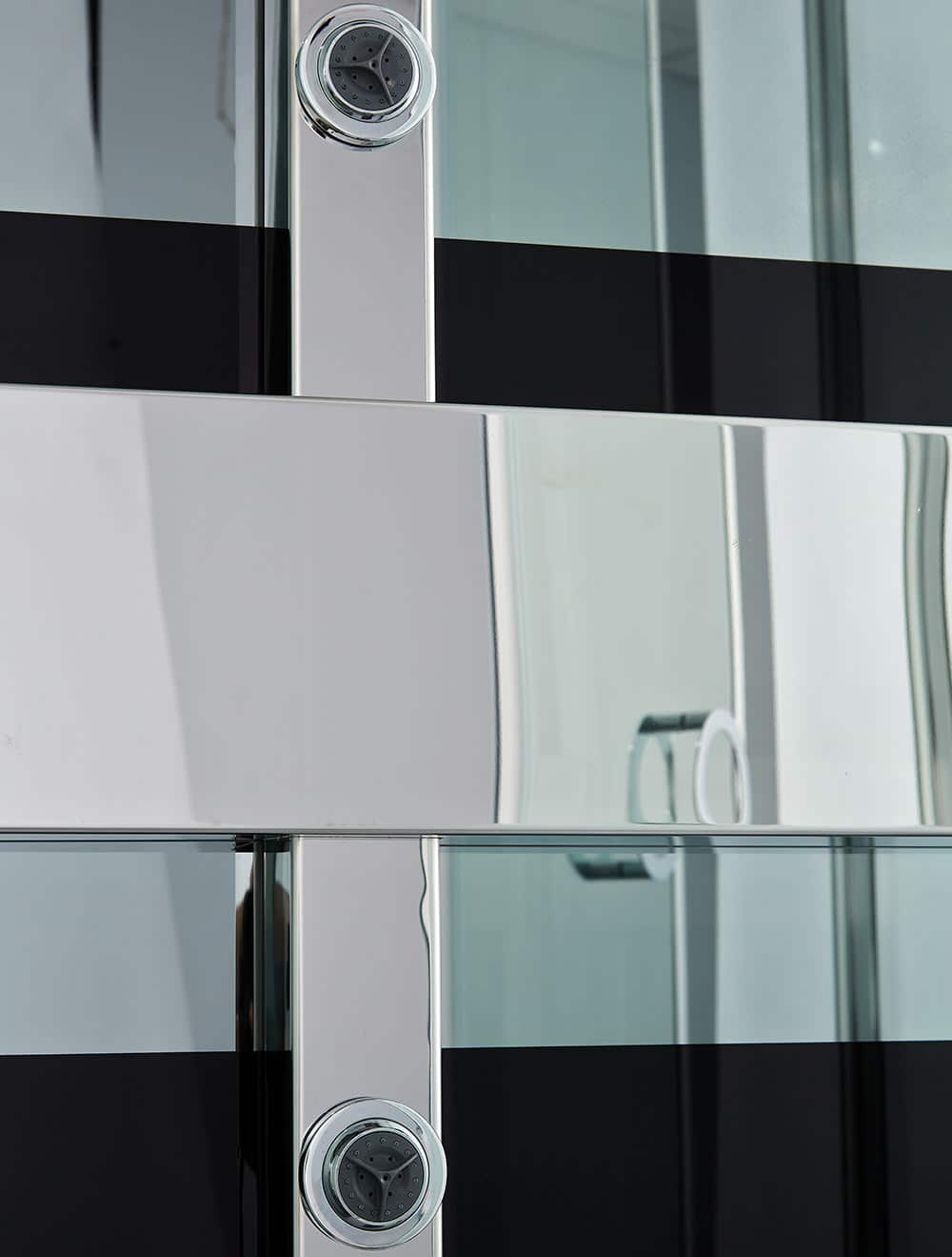 Massage jets i Visano brusekabine fra SPA Kompaniet.