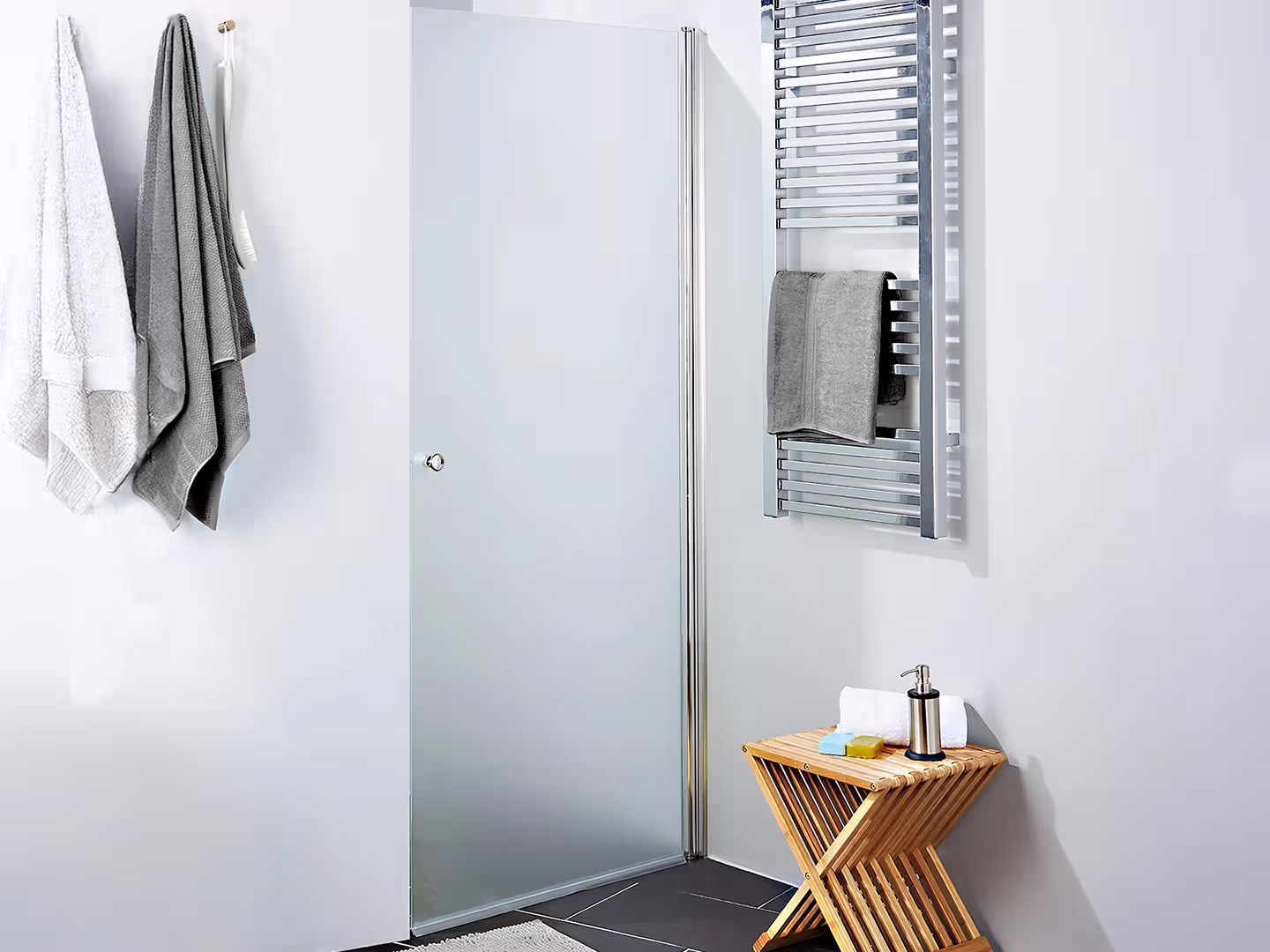 4004-V Classic svingdør 90 x 200 cm, venstrehængslet i badeværelse. | SPA Kompaniet