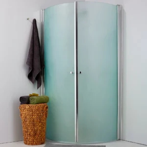 Premium afrundet brusehjørne 195x86 frost