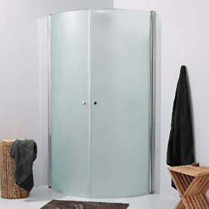 Classic afrundet brusehjørne 195x90 frost