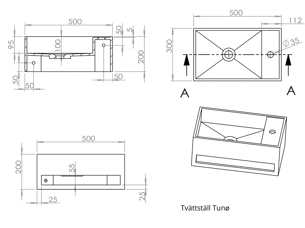 Tunø stenhåndvask - Billede 3