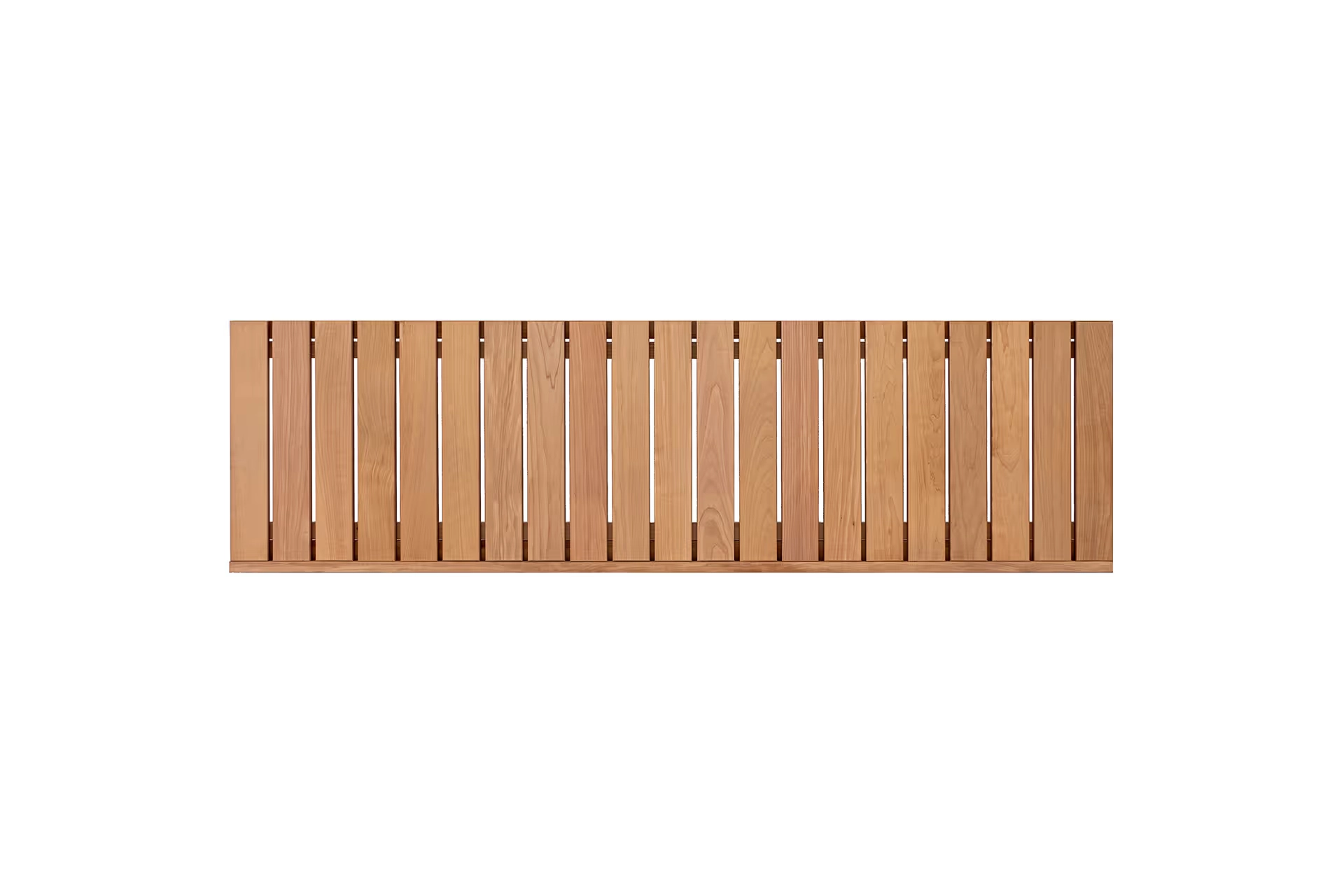 6116 Nordkap saunabænk, 200 x 40 cm i termoasp til sauna selvbyg. Topbillede. | SPA Kompaniet