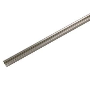 U-profil för duschvägg, polerad aluminium. Från SPA Kompaniet.