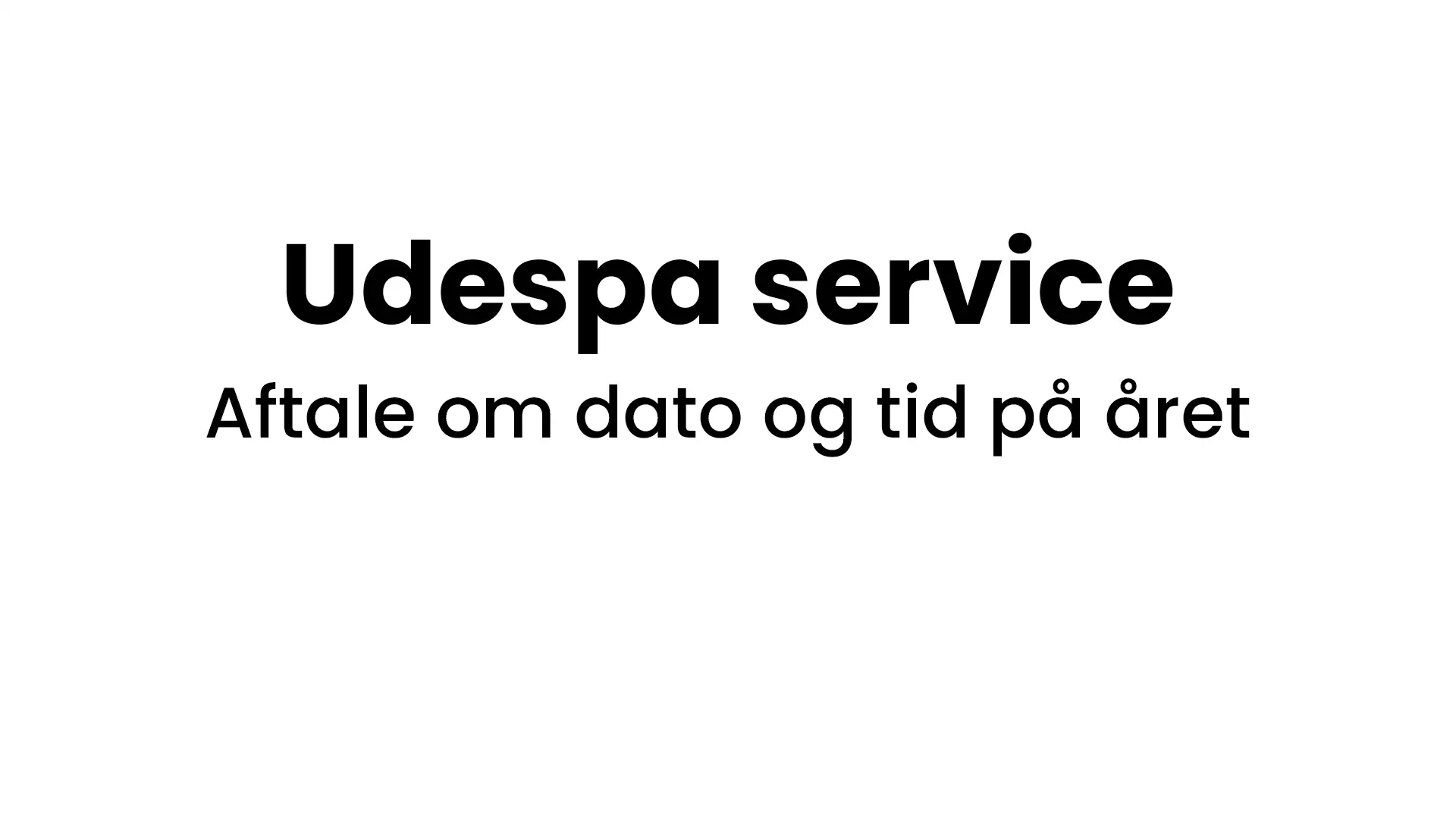 Överenskommelse om datum och tid på året