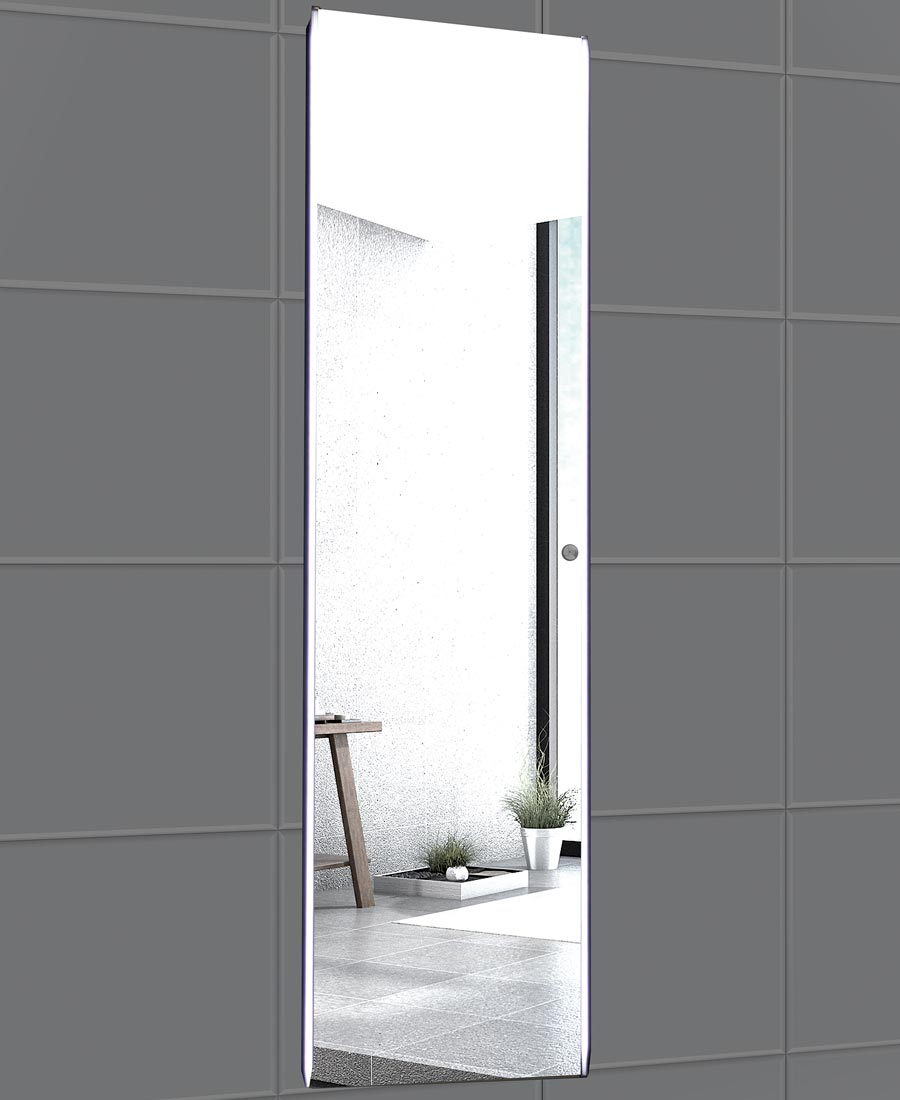 5422 Dreamlike vertikal spejl 155×42 cm. med LED lys. Fra SPA Kompaniet