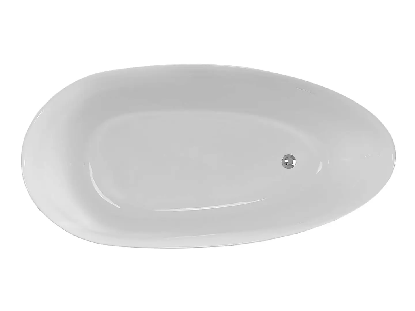 Topbillede af fritstående badekar RØMØ 6553. Fra SPA Kompaniet.