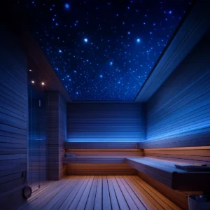 LED stjernehimmel til sauna 200x170