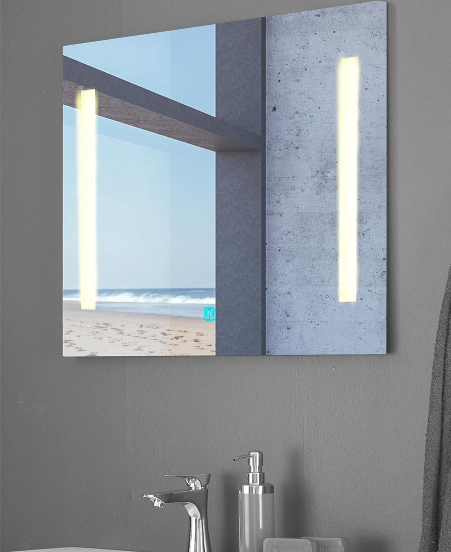 5415 Slimline spejl 80x60 cm. med LED lys. Fra SPA Kompaniet