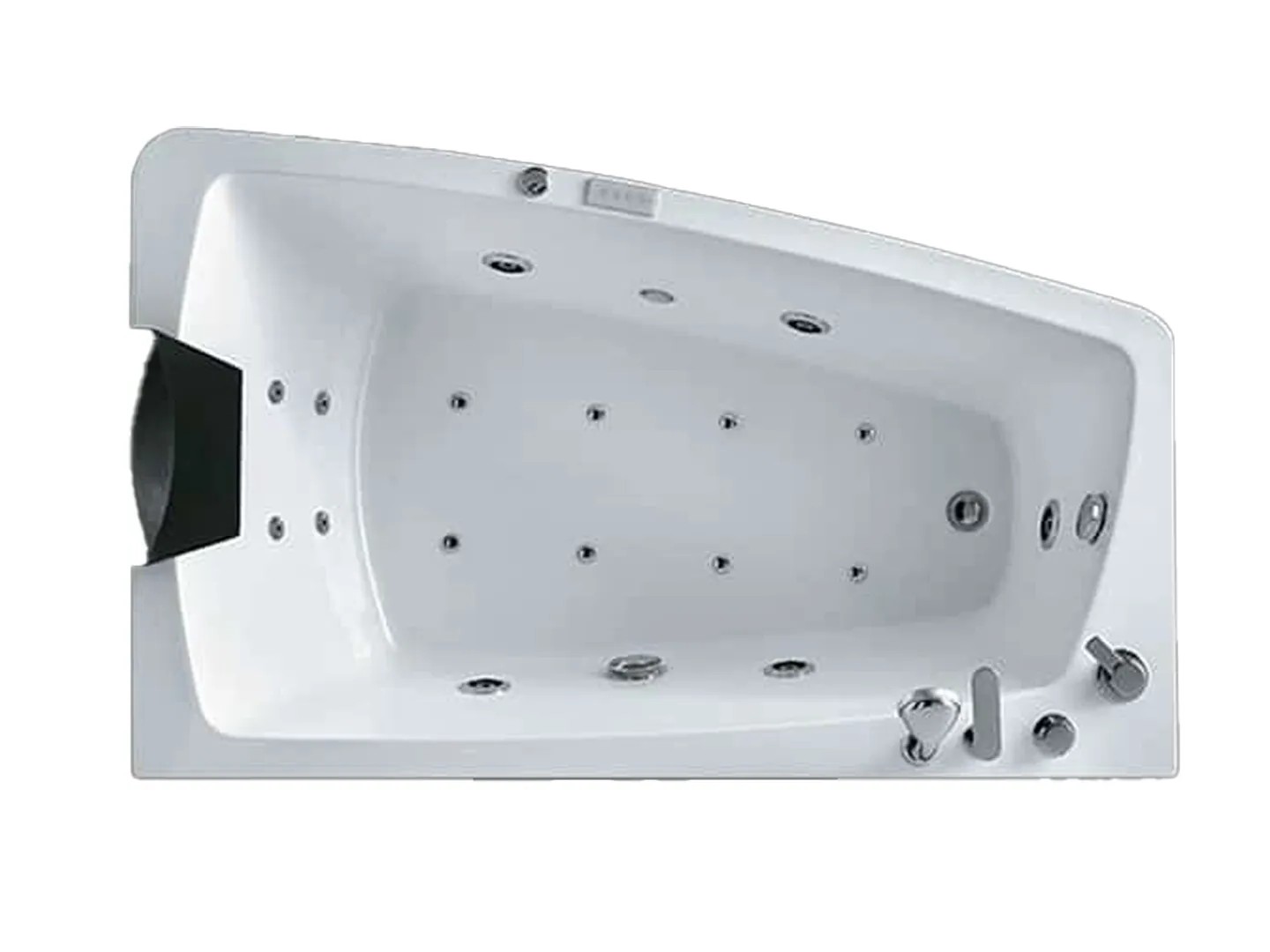 Toppvy av 1019 Dynamic inomhusspa 1601 cm. Från SPA Kompaniet.