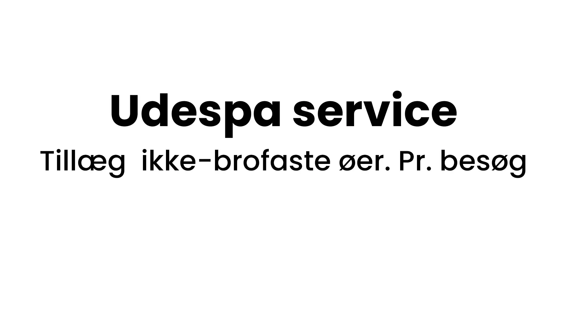 Lägg till öar utan bro. Per besök