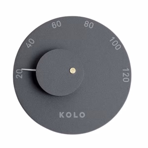 6442 Kolo termometer type 2 i sort, til sauna. |SPA Kompaniet