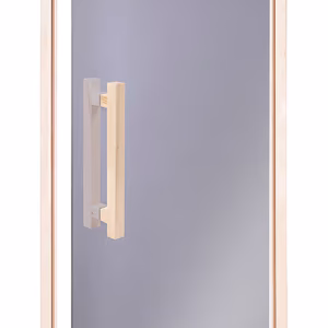 6444 Selvlukkende saunadør Comfort Grå, termoasp 90 x 210 cm. | SPA Kompaniet