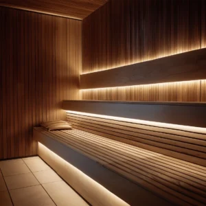 LED Skinne sauna WW (hvidt lys) - Basispakke