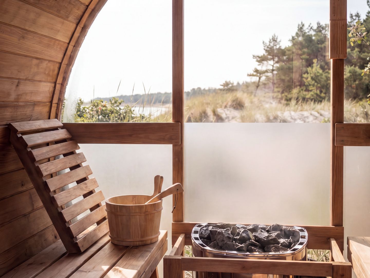 Hudson Bay udendørs tøndesauna - Billede 3